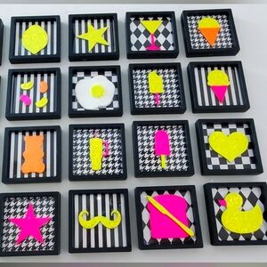 Colorful Geometric Sparkling POP Art Wall Custom Set 36